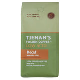 Tieman's Semi-Dark Decaf Ground Coffee 10oz – Water-Processed, Low Acid, with Matcha, Rooibos & Goji